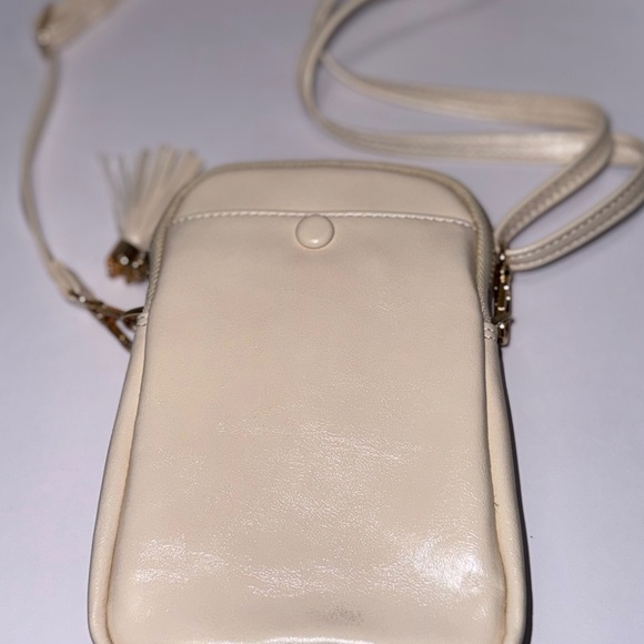 APHISON Mini Cell Phone Purse vegan leather cream - Picture 2 of 7